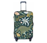 NBAGHPQ Cute Dinosaur Print Universal Stylish Suitcase Cover Elastic Washable Anti Scratch Luggage Protector