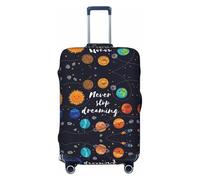 NBAGHPQ Cute Planet Print Double Sided Elastic Protection Universal Suitcase Cover Unique Luggage Protector