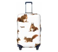NBAGHPQ Cute Squirrel Print Double Sided Elastic Protection Universal Suitcase Cover Unique Luggage Protector