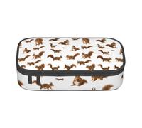 NBAGHPQ Cute Squirrel Print Functionality Large Storage Pencil Case Stationery Organizer Teens Students Adults
