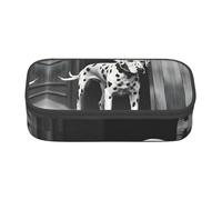NBAGHPQ Dalmatian 1 Print Functionality Large Storage Pencil Case Stationery Organizer Teens Students Adults