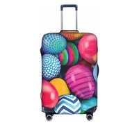 NBAGHPQ Easter Eggs Print Universal Stylish Suitcase Cover Elastic Washable Anti Scratch Luggage Protector