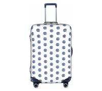 NBAGHPQ Evil Eyes Print Universal Stylish Suitcase Cover Elastic Washable Anti Scratch Luggage Protector