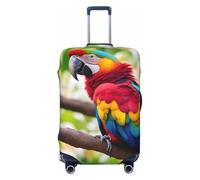 NBAGHPQ Fantastic Parrot Feather 1 Print Double Sided Elastic Protection Universal Suitcase Cover Unique Luggage Protector