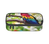 NBAGHPQ Fantastic Parrot Feather 1 Print Functionality Large Storage Pencil Case Stationery Organizer Teens Students Adults