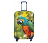 NBAGHPQ Fantastic Parrot Feather Print Double Sided Elastic Protection Universal Suitcase Cover Unique Luggage Protector