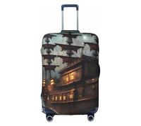 NBAGHPQ Fantasy Pirate Ship Print Universal Stylish Suitcase Cover Elastic Washable Anti Scratch Luggage Protector