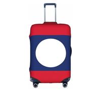 NBAGHPQ Flag of Laos Print Universal Stylish Suitcase Cover Elastic Washable Anti Scratch Luggage Protector
