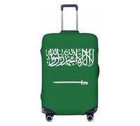 NBAGHPQ Flag of Saudi Arabia Print Double Sided Elastic Protection Universal Suitcase Cover Unique Luggage Protector