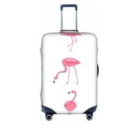 NBAGHPQ Flamingos on White Print Universal Stylish Suitcase Cover Elastic Washable Anti Scratch Luggage Protector