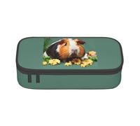 NBAGHPQ Flower Guinea Pig Print Functionality Large Storage Pencil Case Stationery Organizer Teens Students Adults