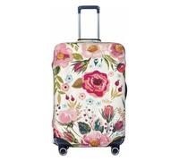NBAGHPQ Flower Leaf Print Double Sided Elastic Protection Universal Suitcase Cover Unique Luggage Protector