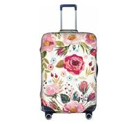 NBAGHPQ Flower Leaf Print Universal Stylish Suitcase Cover Elastic Washable Anti Scratch Luggage Protector