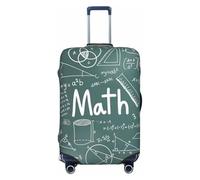 NBAGHPQ Formulas Shapes Theory Math Lesson Word Print Double Sided Elastic Protection Universal Suitcase Cover Unique Luggage Protector