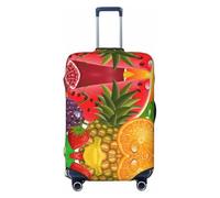 NBAGHPQ Fresh Fruits Pineapple Print Double Sided Elastic Protection Universal Suitcase Cover Unique Luggage Protector