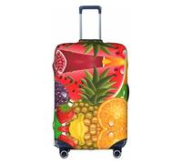 NBAGHPQ Fresh Fruits Pineapple Print Universal Stylish Suitcase Cover Elastic Washable Anti Scratch Luggage Protector