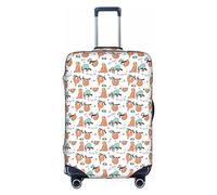 NBAGHPQ Funny Cute Animal Sloth Music Print Universal Stylish Suitcase Cover Elastic Washable Anti Scratch Luggage Protector