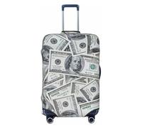 NBAGHPQ Funny Dollar Money Print Double Sided Elastic Protection Universal Suitcase Cover Unique Luggage Protector