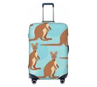 NBAGHPQ Funny for Kangaroo Zoo Print Double Sided Elastic Protection Universal Suitcase Cover Unique Luggage Protector