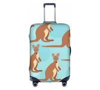 NBAGHPQ Funny for Kangaroo Zoo Print Universal Stylish Suitcase Cover Elastic Washable Anti Scratch Luggage Protector
