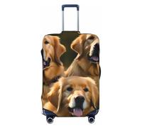 NBAGHPQ Golden Retrievers Print Double Sided Elastic Protection Universal Suitcase Cover Unique Luggage Protector