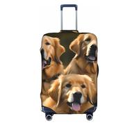 NBAGHPQ Golden Retrievers Print Universal Stylish Suitcase Cover Elastic Washable Anti Scratch Luggage Protector