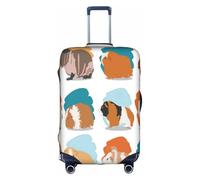 NBAGHPQ Guinea Pig Illustration Print Universal Stylish Suitcase Cover Elastic Washable Anti Scratch Luggage Protector