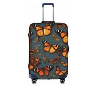 NBAGHPQ Heaps of Orange Monarch Butterflies Print Universal Stylish Suitcase Cover Elastic Washable Anti Scratch Luggage Protector