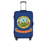 NBAGHPQ Idaho State Flag Print Universal Stylish Suitcase Cover Elastic Washable Anti Scratch Luggage Protector
