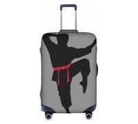 NBAGHPQ Karate Men Print Universal Stylish Suitcase Cover Elastic Washable Anti Scratch Luggage Protector