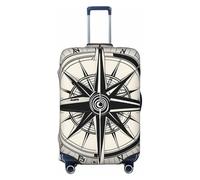 NBAGHPQ Law of The Compass Navigation 1 Print Double Sided Elastic Protection Universal Suitcase Cover Unique Luggage Protector