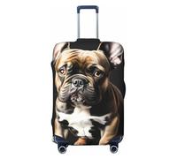 NBAGHPQ Long Ears French Bulldog Print Double Sided Elastic Protection Universal Suitcase Cover Unique Luggage Protector