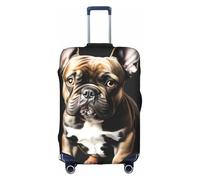 NBAGHPQ Long Ears French Bulldog Print Universal Stylish Suitcase Cover Elastic Washable Anti Scratch Luggage Protector