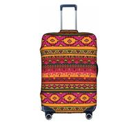 NBAGHPQ Mexican Folk Art Boho Print Universal Stylish Suitcase Cover Elastic Washable Anti Scratch Luggage Protector