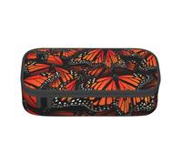 NBAGHPQ Monarch Butterflies. Print Functionality Large Storage Pencil Case Stationery Organizer Teens Students Adults