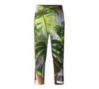 NBAGHPQ Monstera Deliciosa Banana Palm Print Casual Wear Home Relaxation Soft Pajama Pants Women Men Trousers Themed Parties