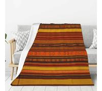 NBAGHPQ Native American Pattern Print Thick Blankets Bed Camping Travel Flannel Lightweight Warm Blanket Comfort Couch