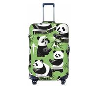 NBAGHPQ Panda Bamboo Print Double Sided Elastic Protection Universal Suitcase Cover Unique Luggage Protector
