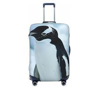 NBAGHPQ Penguin Print Double Sided Elastic Protection Universal Suitcase Cover Unique Luggage Protector
