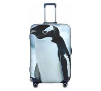 NBAGHPQ Penguin Print Universal Stylish Suitcase Cover Elastic Washable Anti Scratch Luggage Protector