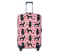 NBAGHPQ Pink Poodles Dogs Print Double Sided Elastic Protection Universal Suitcase Cover Unique Luggage Protector