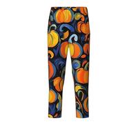 NBAGHPQ Pumpkin Autumn Blessings Print Casual Wear Home Relaxation Soft Pajama Pants Women Men Trousers Themed Parties
