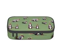 NBAGHPQ Red Squirrel Print Functionality Large Storage Pencil Case Stationery Organizer Teens Students Adults
