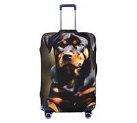 NBAGHPQ Rottweiler Wallpaper Print Double Sided Elastic Protection Universal Suitcase Cover Unique Luggage Protector