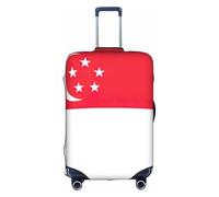 NBAGHPQ Singapore Flag Print Universal Stylish Suitcase Cover Elastic Washable Anti Scratch Luggage Protector
