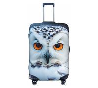 NBAGHPQ Snowy Owl Eyes Print Double Sided Elastic Protection Universal Suitcase Cover Unique Luggage Protector