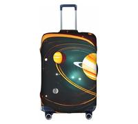 NBAGHPQ Solar System Jupiter Saturn Print Universal Stylish Suitcase Cover Elastic Washable Anti Scratch Luggage Protector