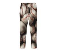 NBAGHPQ Sport Ball Baseball Print Casual Wear Home Relaxation Soft Pajama Pants Women Men Trousers Themed Parties