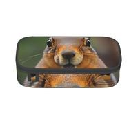 NBAGHPQ Squirrel Funny Animal Print Functionality Large Storage Pencil Case Stationery Organizer Teens Students Adults