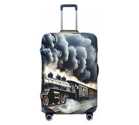 NBAGHPQ Steam Train Clouds Print Double Sided Elastic Protection Universal Suitcase Cover Unique Luggage Protector